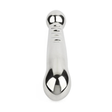 Elegant Eleven 17,5 cm polert ståldildo med ergonomisk form og speilblank overflate.