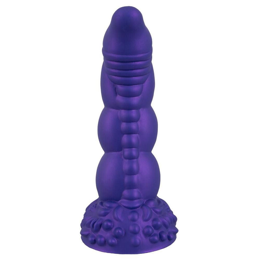 Lilla Demon of Desire fantasidildo med strukturert skaft, slank tupp og sugekoppbase.