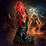 Vulcan Sort&Rød Fantasydildo