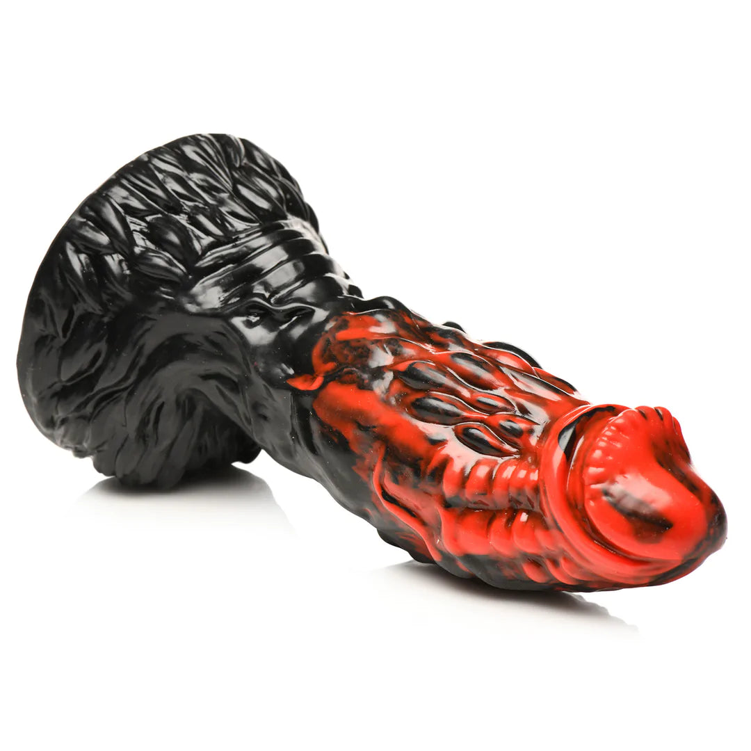 Vulcan Sort&Rød Fantasydildo