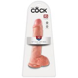 King Cock Stor Dildo med Baller - 10 Inch