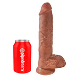 King Cock Stor Dildo med Baller Tan - 10 Inch