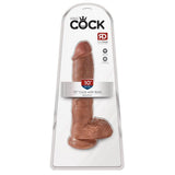 King Cock Stor Dildo med Baller Tan - 10 Inch