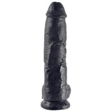 King Cock Stor Dildo med Baller Sort - 10 Inch