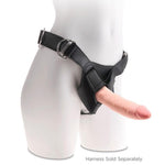 Triple Density Naturtro Dildo 8" fra King Cock Plus Med Sugekopp