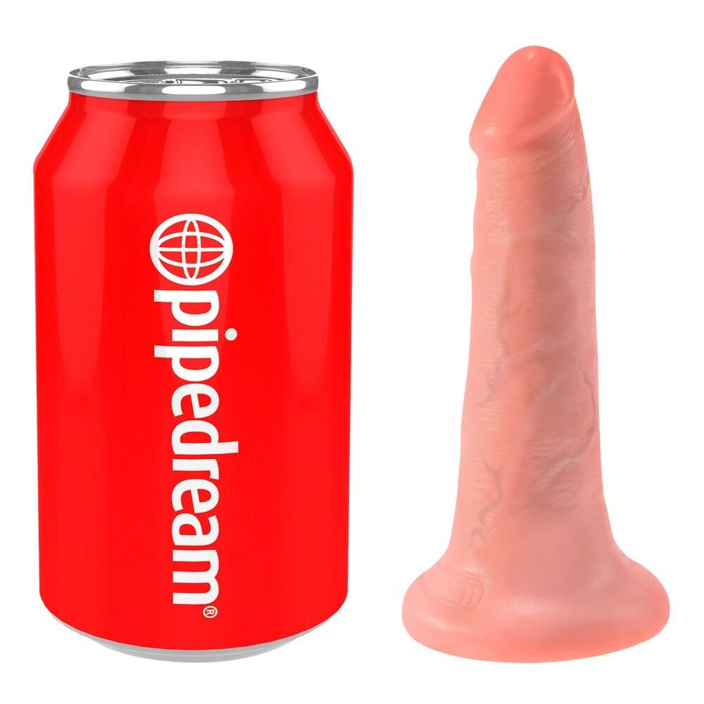 Liten Naturtro Dildo med Sugekopp ? Lys Hudtone