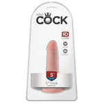 Liten naturtro dildo i lys hudtone med sugekopp, 13 cm innførbar lengde, i blisterpakning.