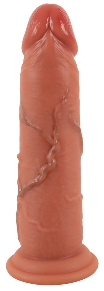 Real Skin Dildo med bevegelig overflate ? 20,5 cm
