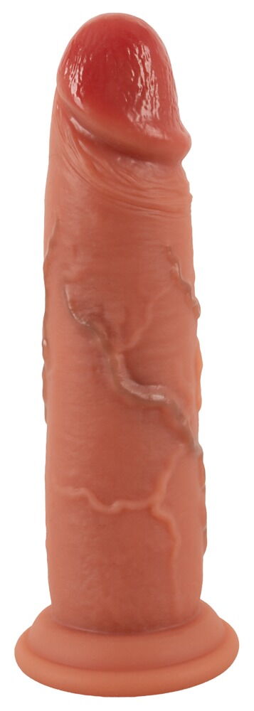 Real Skin Dildo med bevegelig overflate ? 20,5 cm