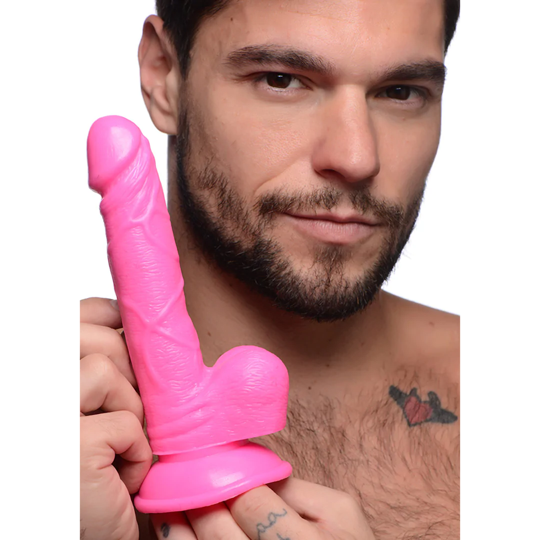 POP Rosa Dildo med Baller