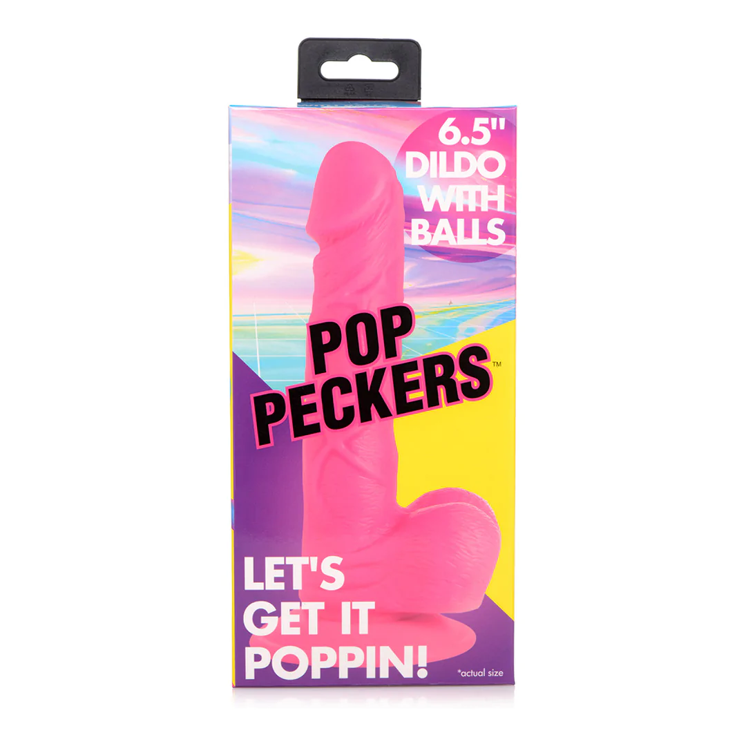 POP Rosa Dildo med Baller