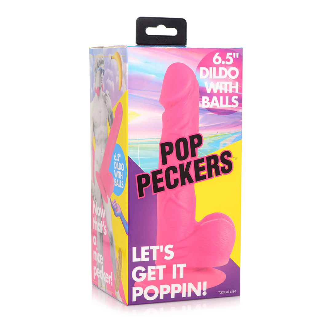 POP Rosa Dildo med Baller