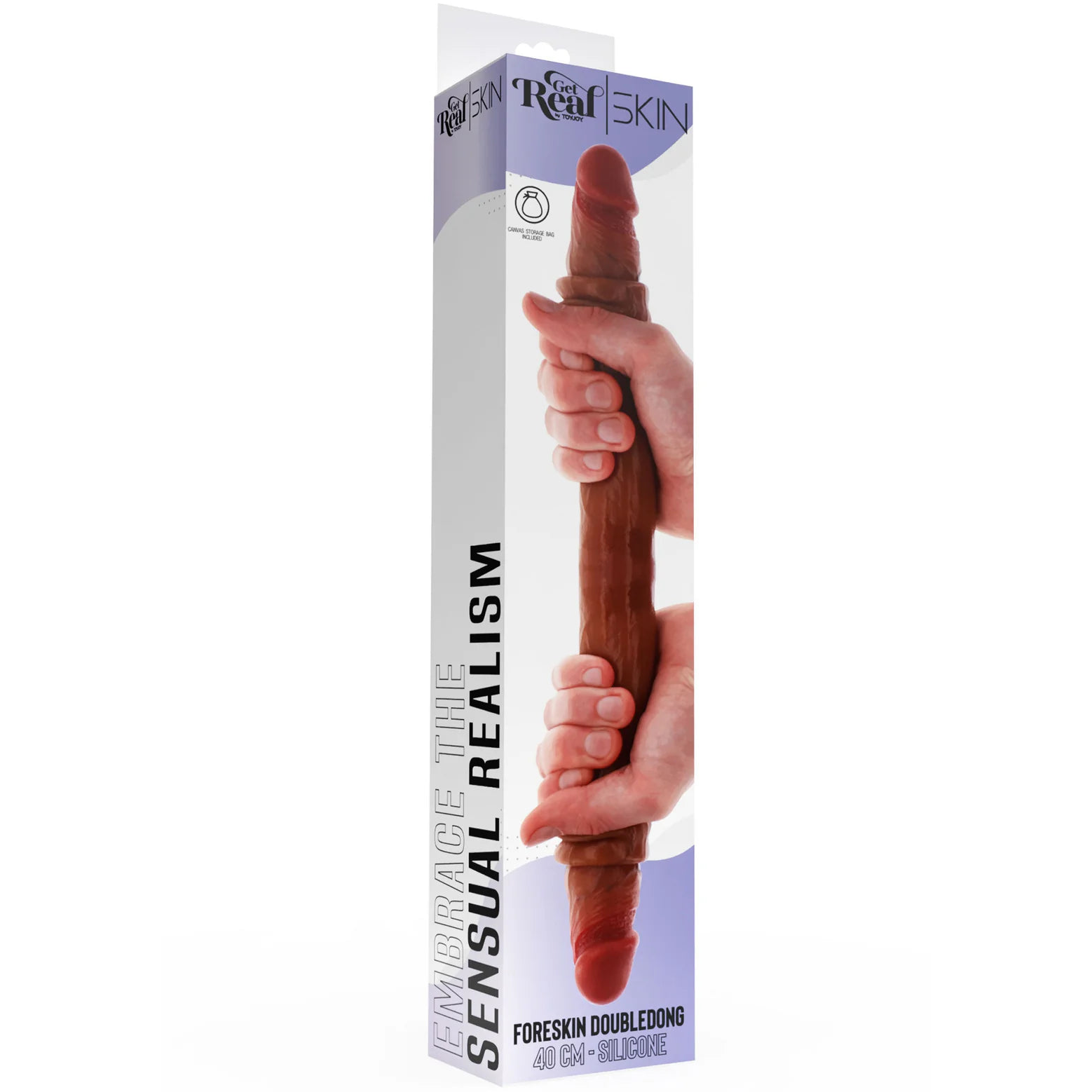 Foreskin DobbelDildo - 40 cm