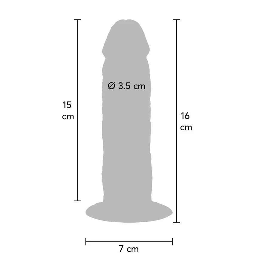 Foreskin Dong Naturtro Dildo - 15 cm