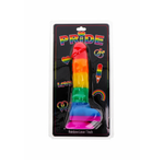 Rainbow Lover Dildo med Baller - 18 cm