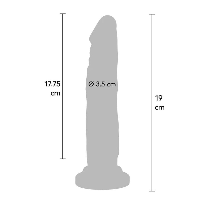 Happy Dicks Blå Dildo ? 19 cm