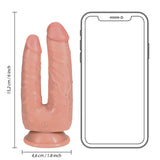 Dobbeldildo Double Trouble Realistisk Flesh ? 12,7 og 15,2 cm