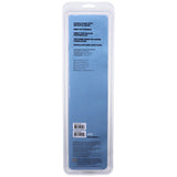 Sort, åretegnet dobbeldildo i PVC, 30 cm, med to markerte hoder i blisterpakning.