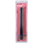 Svart, glatt Doc Johnson Dobbeldildo Smooth Double Header (45 cm) i emballasje.