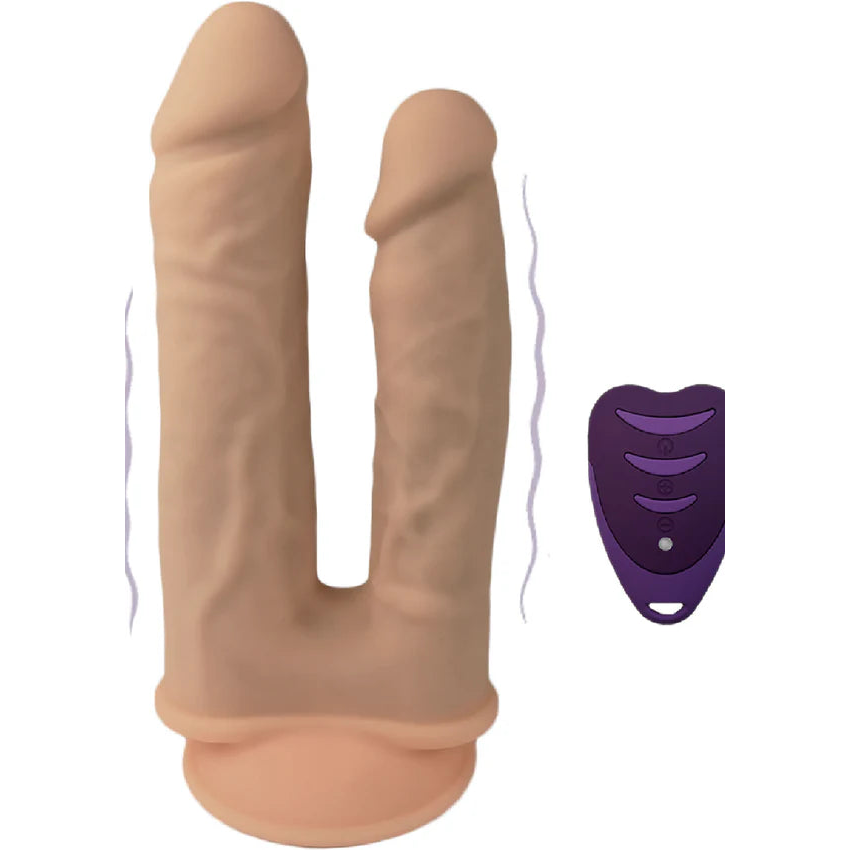Vibrerende Duo Dobbeldildo ? 18+20 cm