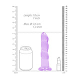 Gjennomsiktig dildo med sugekopp ? 17 cm klar glede