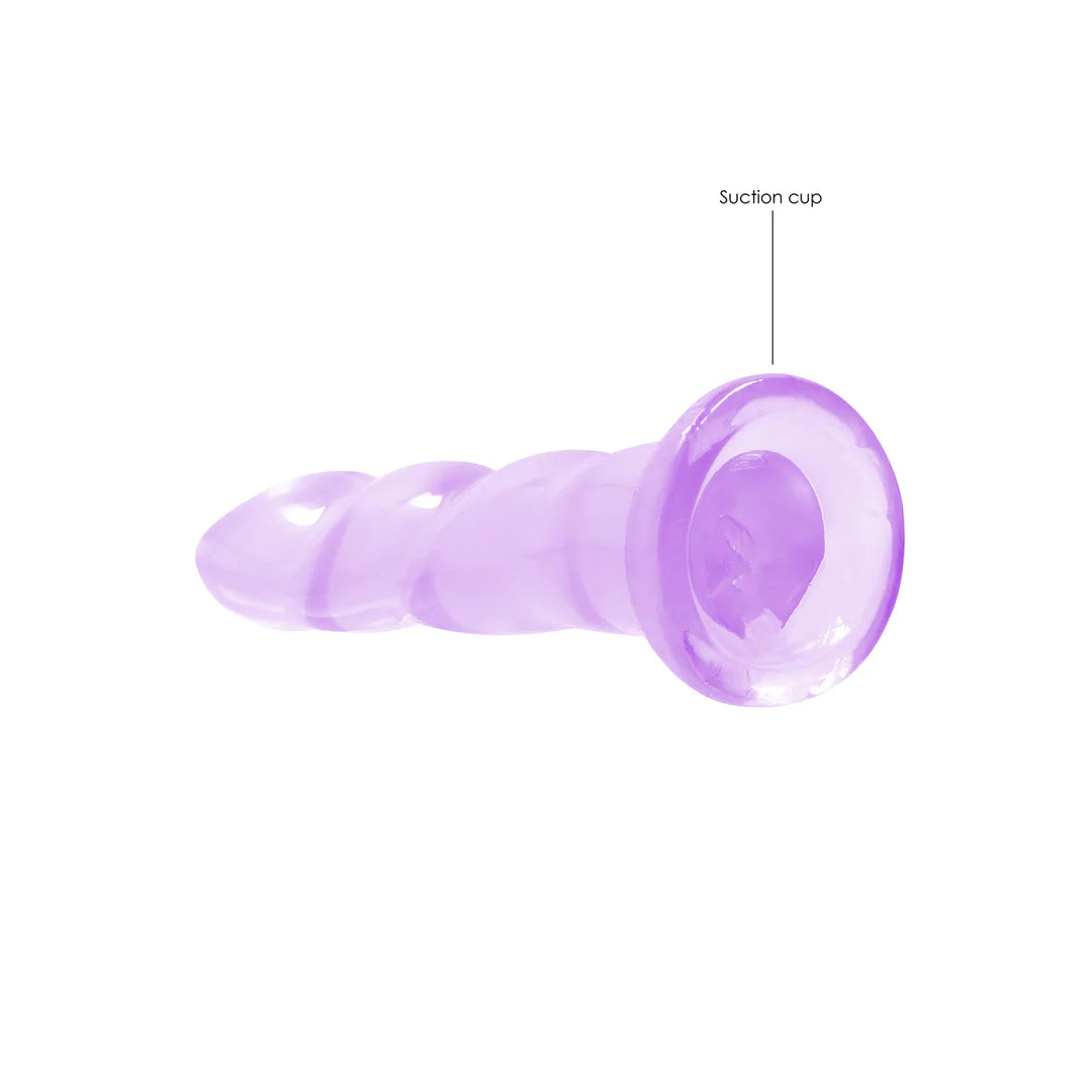 Gjennomsiktig dildo med sugekopp ? 17 cm klar glede