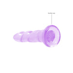 Gjennomsiktig dildo med sugekopp ? 17 cm klar glede