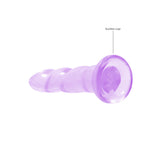 Gjennomsiktig dildo med sugekopp ? 17 cm klar glede