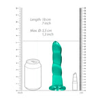 Turkis dildo med sugekopp ? 17 cm farget glede