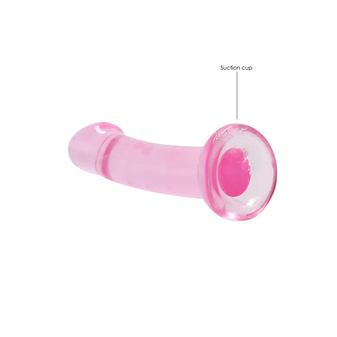 Gjennomsiktig dildo med tykk topp ? 17 cm intens glede