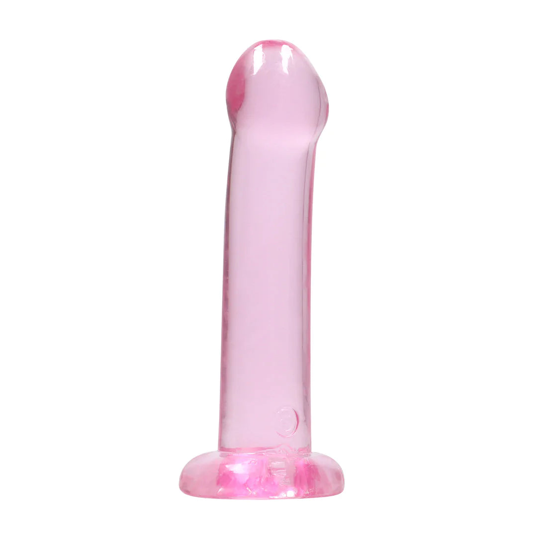 Gjennomsiktig dildo med tykk topp ? 17 cm intens glede