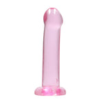 Gjennomsiktig dildo med tykk topp ? 17 cm intens glede