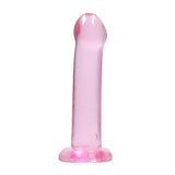 Gjennomsiktig dildo med tykk topp ? 17 cm intens glede