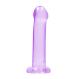 Klarlilla dildo med tykk tupp ? 17 cm intens glede