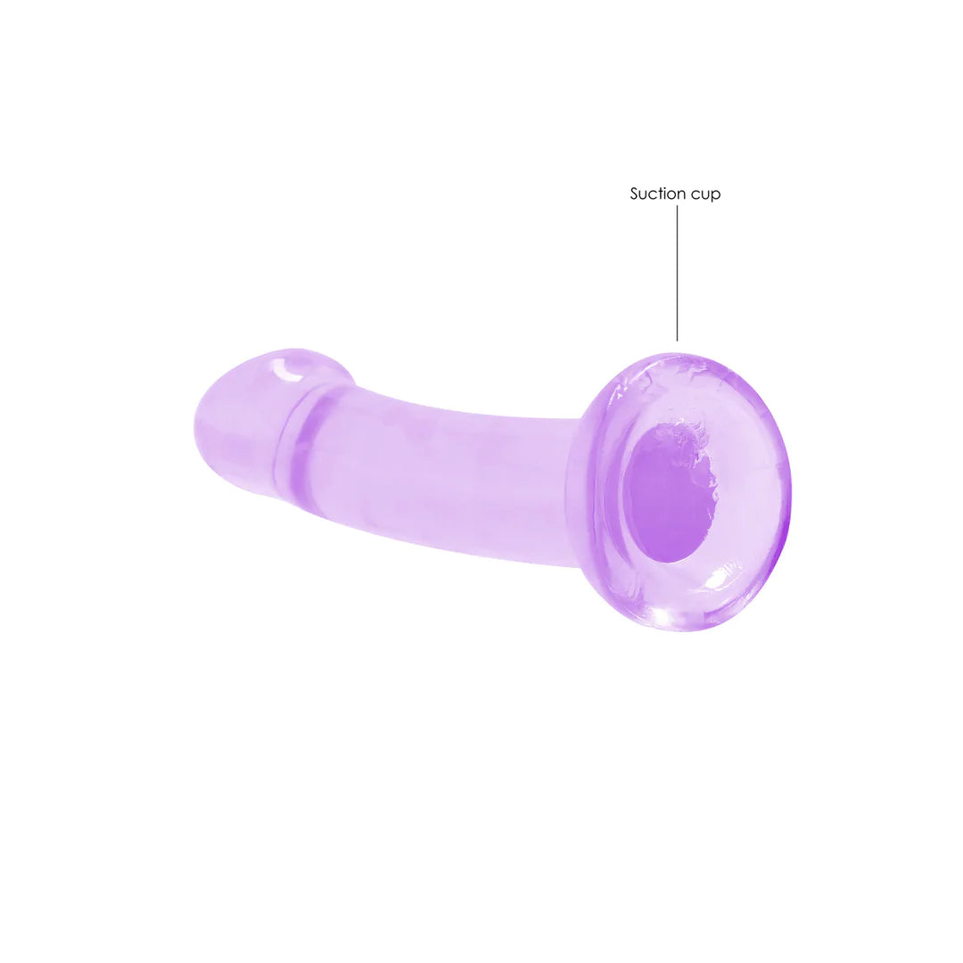 Klarlilla dildo med tykk tupp ? 17 cm intens glede