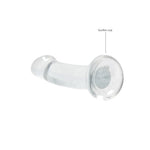 Krystallklar dildo med tykk tupp ? 17 cm intens glede