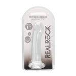 Krystallklar dildo med tykk tupp ? 17 cm intens glede