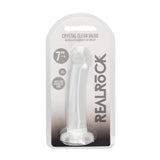 Krystallklar dildo med tykk tupp ? 17 cm intens glede