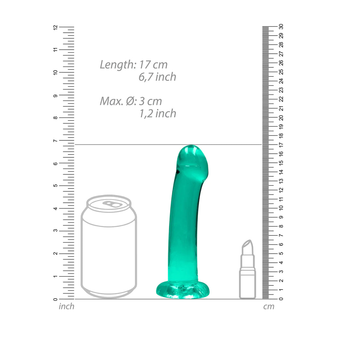 Turkis dildo med tykk tupp ? 17 cm intens glede
