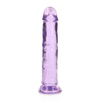 Klarlilla realistisk dildo ? 18 cm med sugekopp