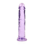Klarlilla realistisk dildo ? 18 cm med sugekopp
