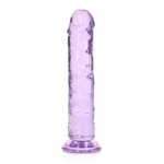 Klarlilla realistisk dildo ? 18 cm med sugekopp