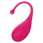 Rosa silikon Palpitation vibrerende egg med app-styring, 18 cm lang, elegant design.