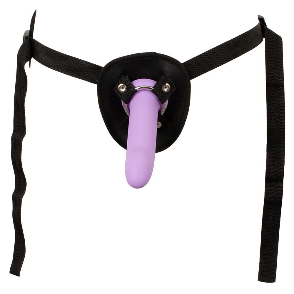 4-delt Strap-On Set med Harness og 3 Utbyttbare Dildoer