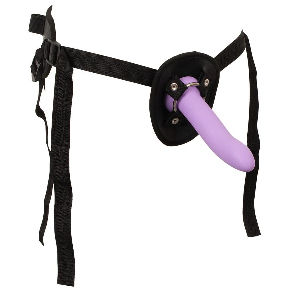 4-delt Strap-On Set med Harness og 3 Utbyttbare Dildoer
