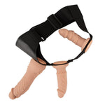 4-delt Strap-On Set med String, RC-Vibrator og 2 Dildoer
