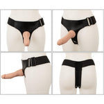 4-delt Strap-On Set med String, RC-Vibrator og 2 Dildoer