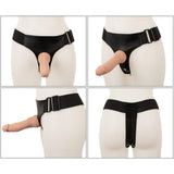 4-delt Strap-On Set med String, RC-Vibrator og 2 Dildoer
