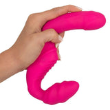 Strapless Strap-On med Vibrasjon