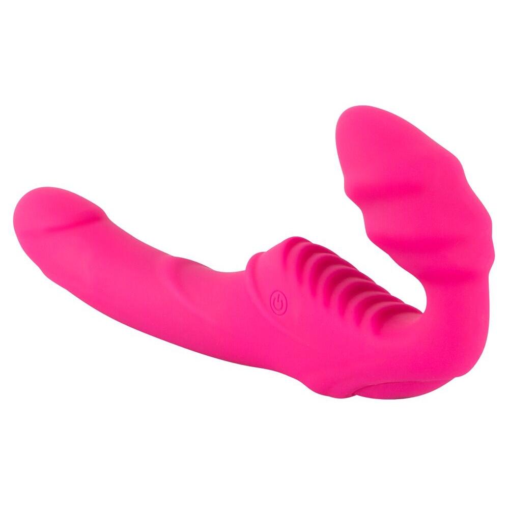 Strapless Strap-On med Vibrasjon